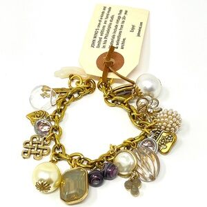 New Anthropologie x John Wind Vintage Charm Bracelet